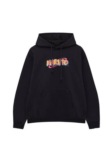 Sudadera capucha Naruto negra - PULL\u0026BEAR