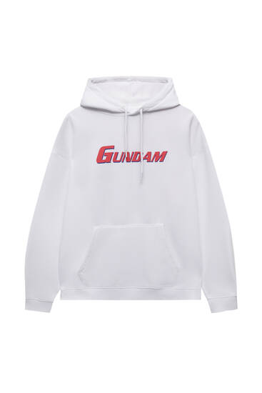 Bluza z kapturem i logo Gundam