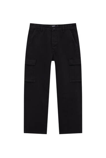 Pantalón cargo bolsillos básico - PULL\u0026BEAR
