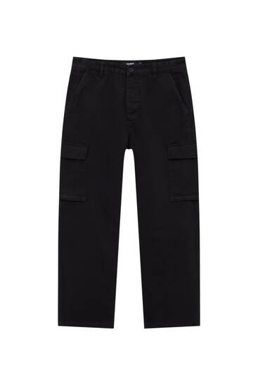 Basic cargo trousers with pockets