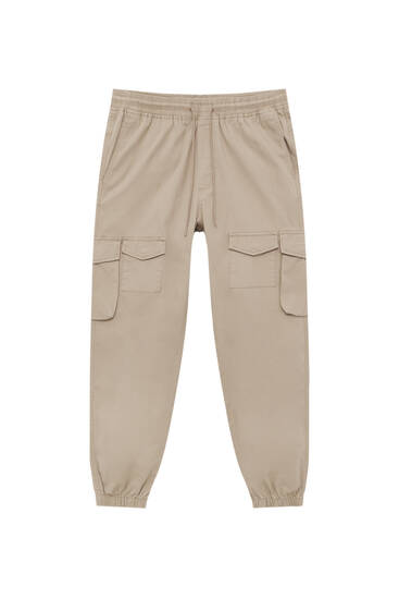 Pantalon cargo poches tissu ripstop