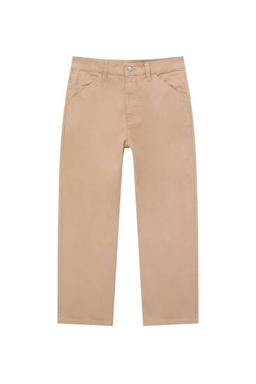 Relaxed fit worker trousers