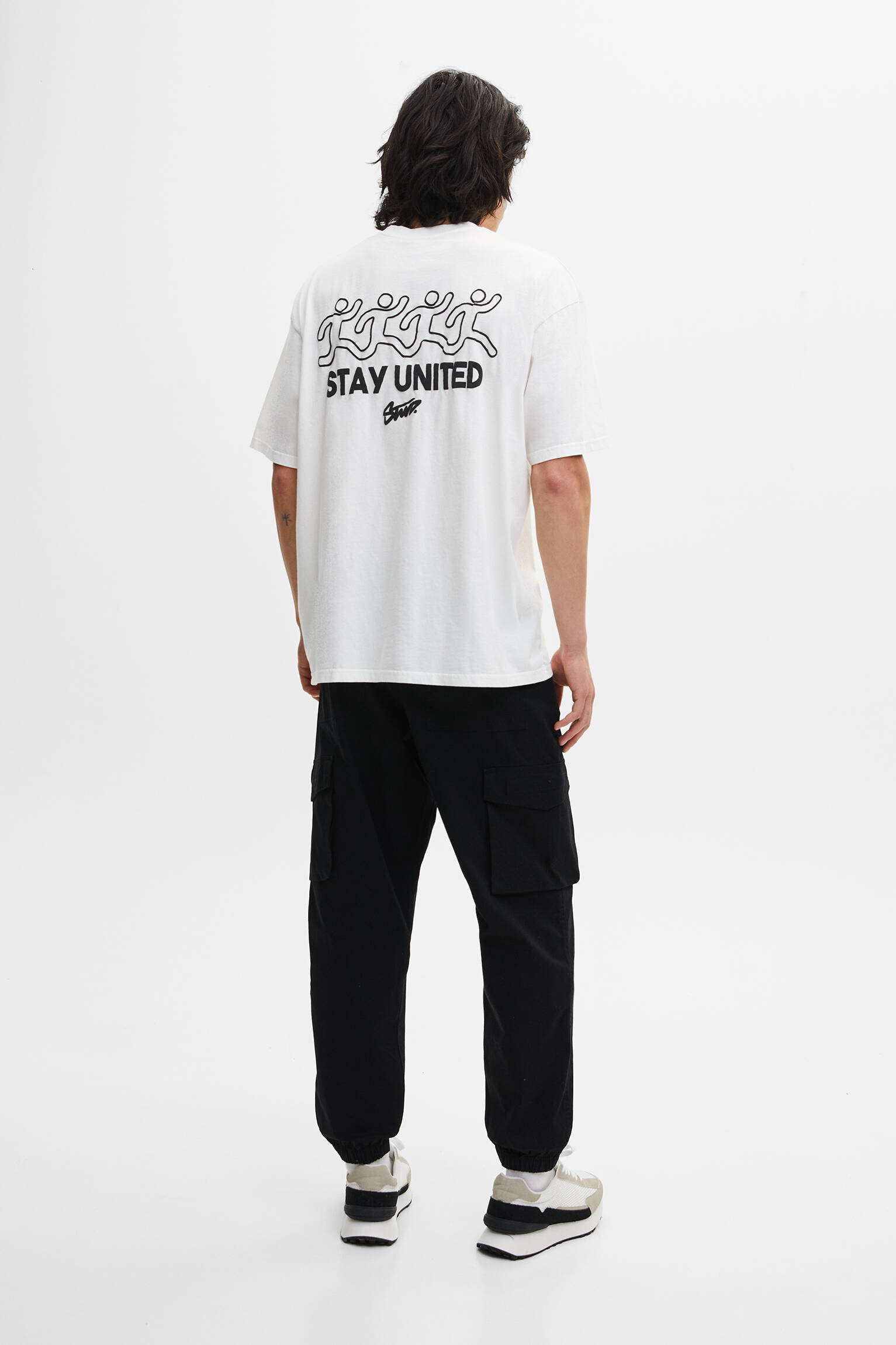 Pull & Bear - Basic relaxed fit cargo trousers