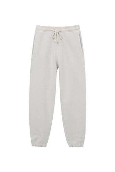Pantalón jogger bolsillos gris - PULL\u0026BEAR
