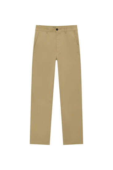Slim comfort fit basic tailored trousers