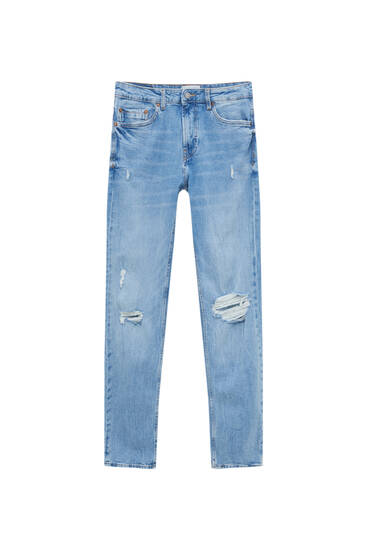 Premium slim fit jeans with rips