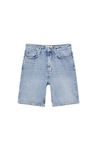 Jeans-Bermudashorts im Relaxed-Fit