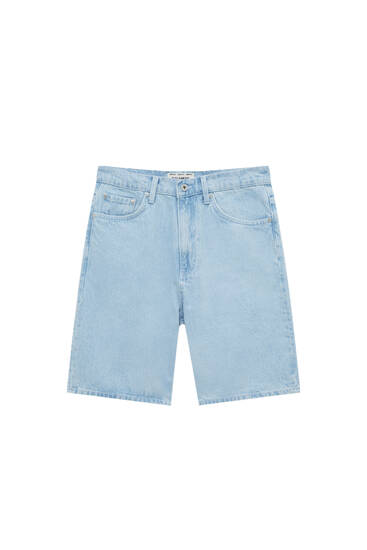 Wide-leg Bermuda shorts - pull\u0026bear