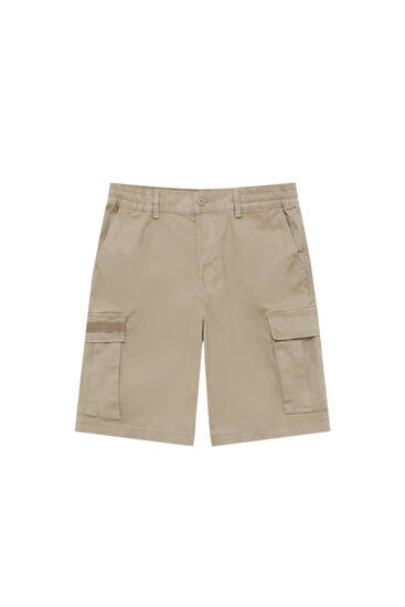 Bermudas Hombre | Bershka Bermuda Slim Denim Rotos Blanco - Bellavista