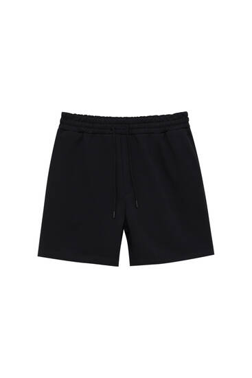 Basic jogger Bermuda shorts