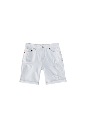 Men's Denim Shorts | Pull\u0026Bear