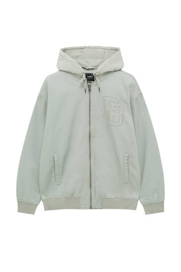 Cazadora bomber capucha sudadera - PULL\u0026BEAR
