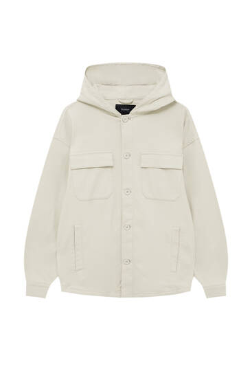 Cazadora básica capucha - PULL\u0026BEAR