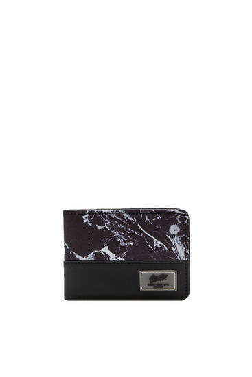Marble-effect print wallet