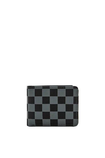 Brieftasche mit Schachbrettmuster