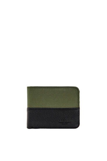 Brieftasche mit grünem Farbblock