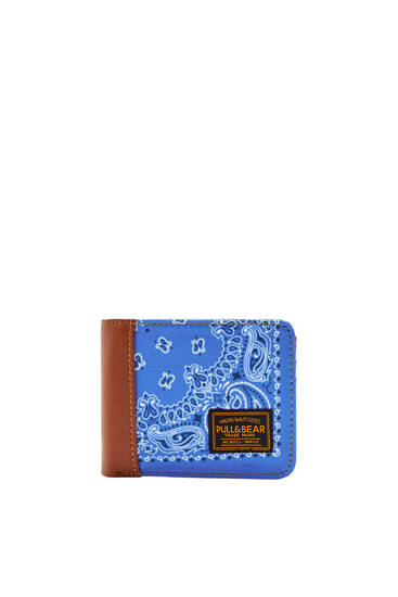 Paisley print wallet