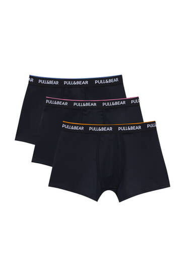 3-pack of boxers with coloured waistband