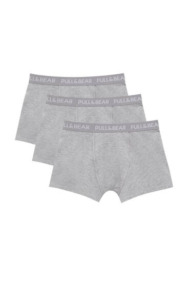 3-pack of grey boxers