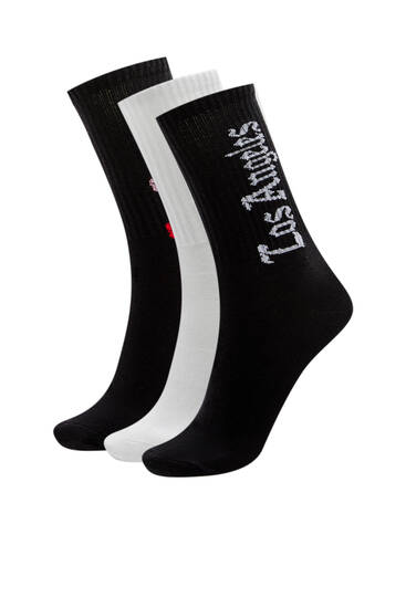 3-pack of Los Angeles socks