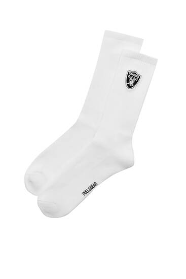 Las Vegas Raiders high socks