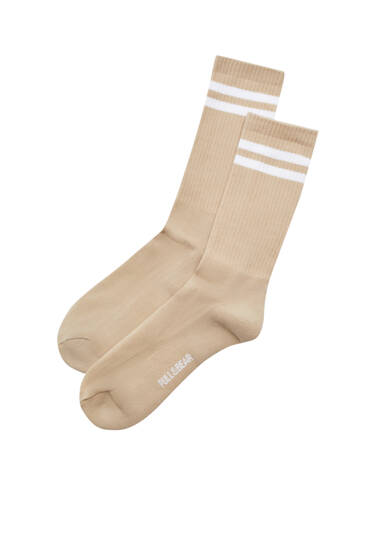 Ponožky s dvojitým proužkem