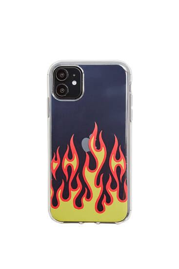 Fire print smartphone case