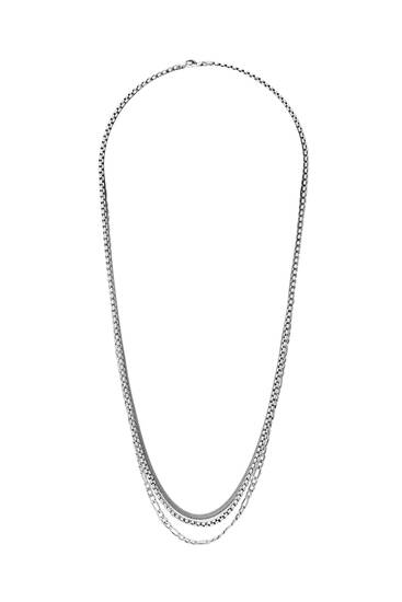 3-pack of silver-toned chains
