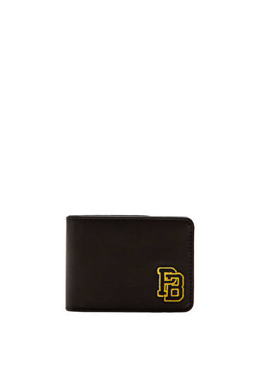 Embroidered logo wallet