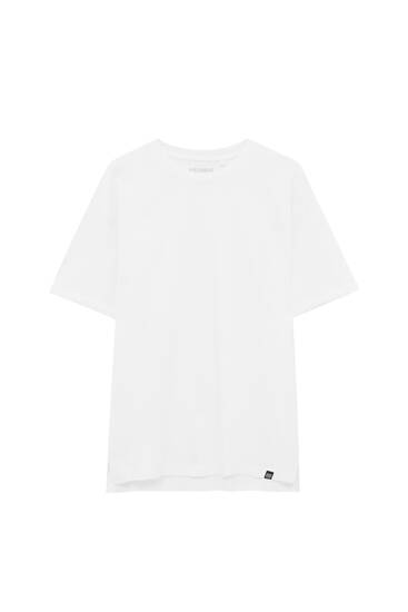 Basic coloured long fit T-shirt