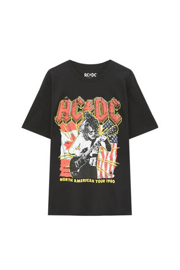 acdc t shirt pull and bear