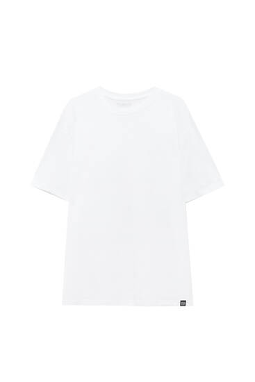Camiseta básica manga corta algodón