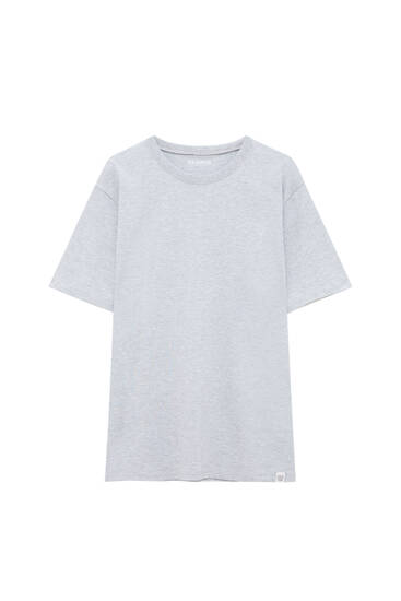 Camiseta básica manga corta algodón
