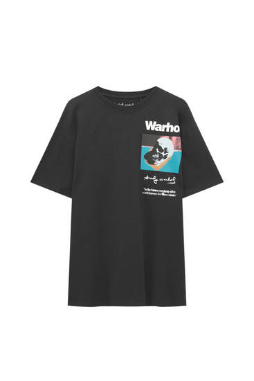 T-shirt tête de mort Andy Warhol