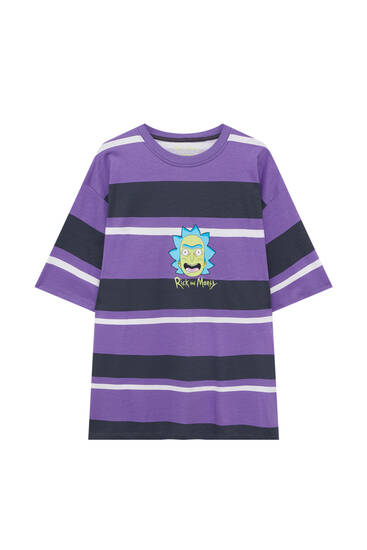 Striped Rick and Morty T-shirt