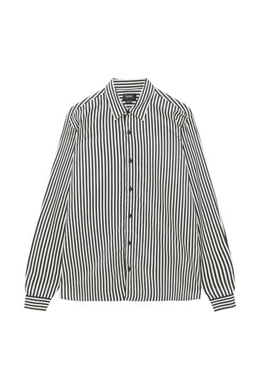 Basic striped print shirt