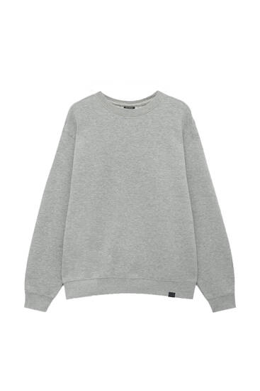 Sudadera básica cuello redondo color - PULL\u0026BEAR