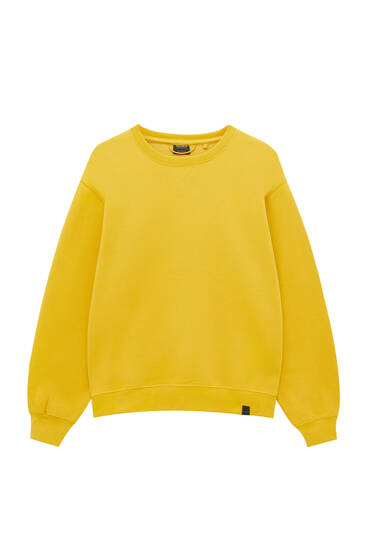 Basic round neck colourful sweatshirt