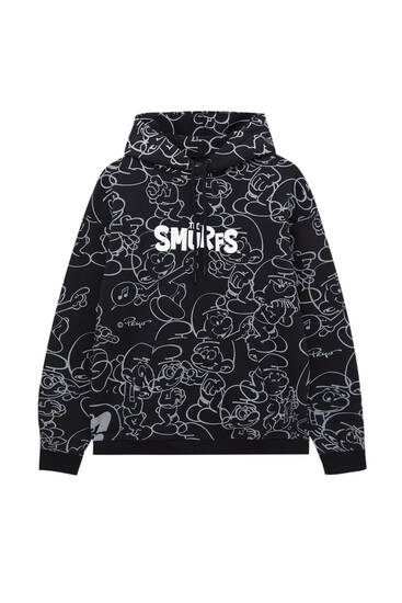 All-over Smurfs print sweatshirt