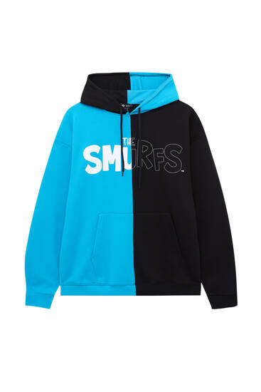 Smurfs colour block hoodie