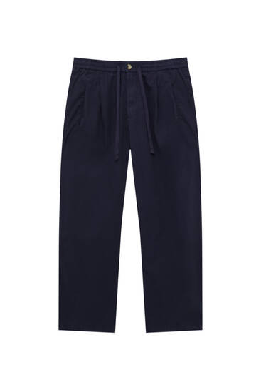 Darted jogger trousers
