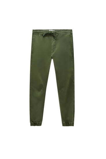 Pantalón jogger básico cordón - PULL\u0026BEAR