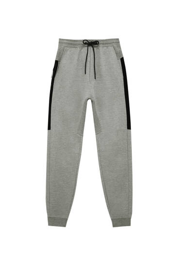 Joggers with contrast panels