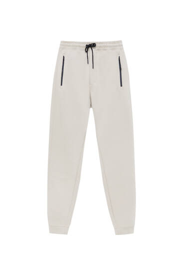 Joggers with contrast details