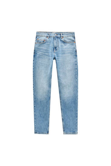 Slim-Comfort-Jeans mit halbhohem Bund