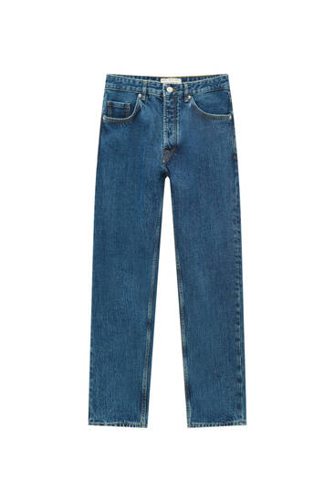 Vaqueros Hombre | HUGO BOSS Vaqueros relaxed fit en tejido denim  superelástico de tacto suave Azul oscuro | Addonhce