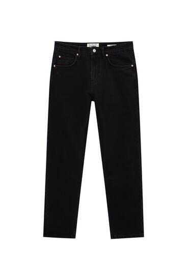 Czarne jeansy comfort fit