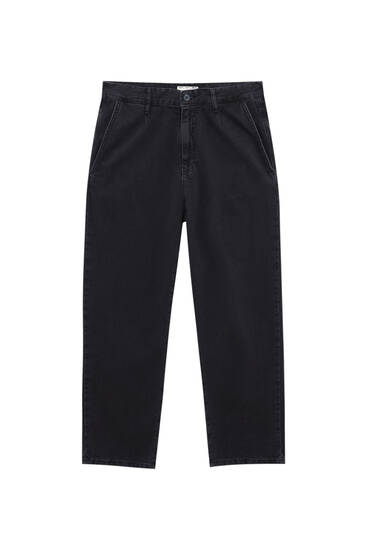 Balloon fit chino jeans - PULL\u0026BEAR