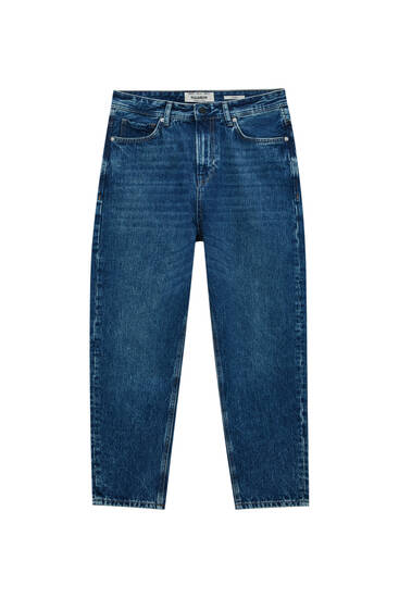 Luźne jeansy z materiału premium