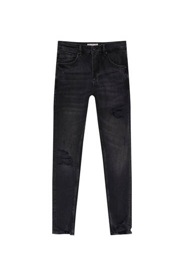 Rotos de Pantalones y Vaqueros para Hombre en color negro | FASHIOLA.es